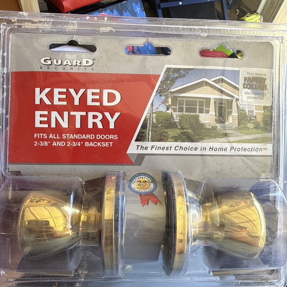 Guard Security Keyed Entry locks fits all standard doors Two KEYS